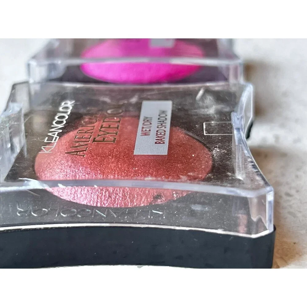 Kleancolor American Eyedol Wet/Dry Baked Eyeshadow Set Burgundy & Fuchsia